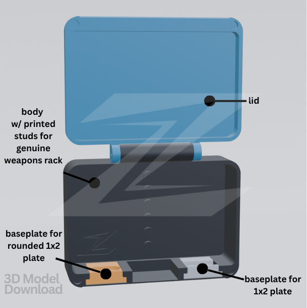 2 Figure Case W/Accessories | 3D Model Download